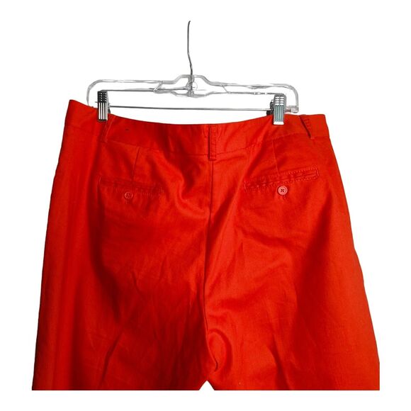 Zac & Rachel Womens Plus Sz 16 Orange Ankle Dress Work Business Casual Pants - Picture 3 of 7